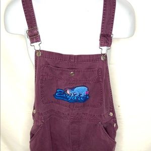 Disney womens purple eeyore overall purple SZ L
